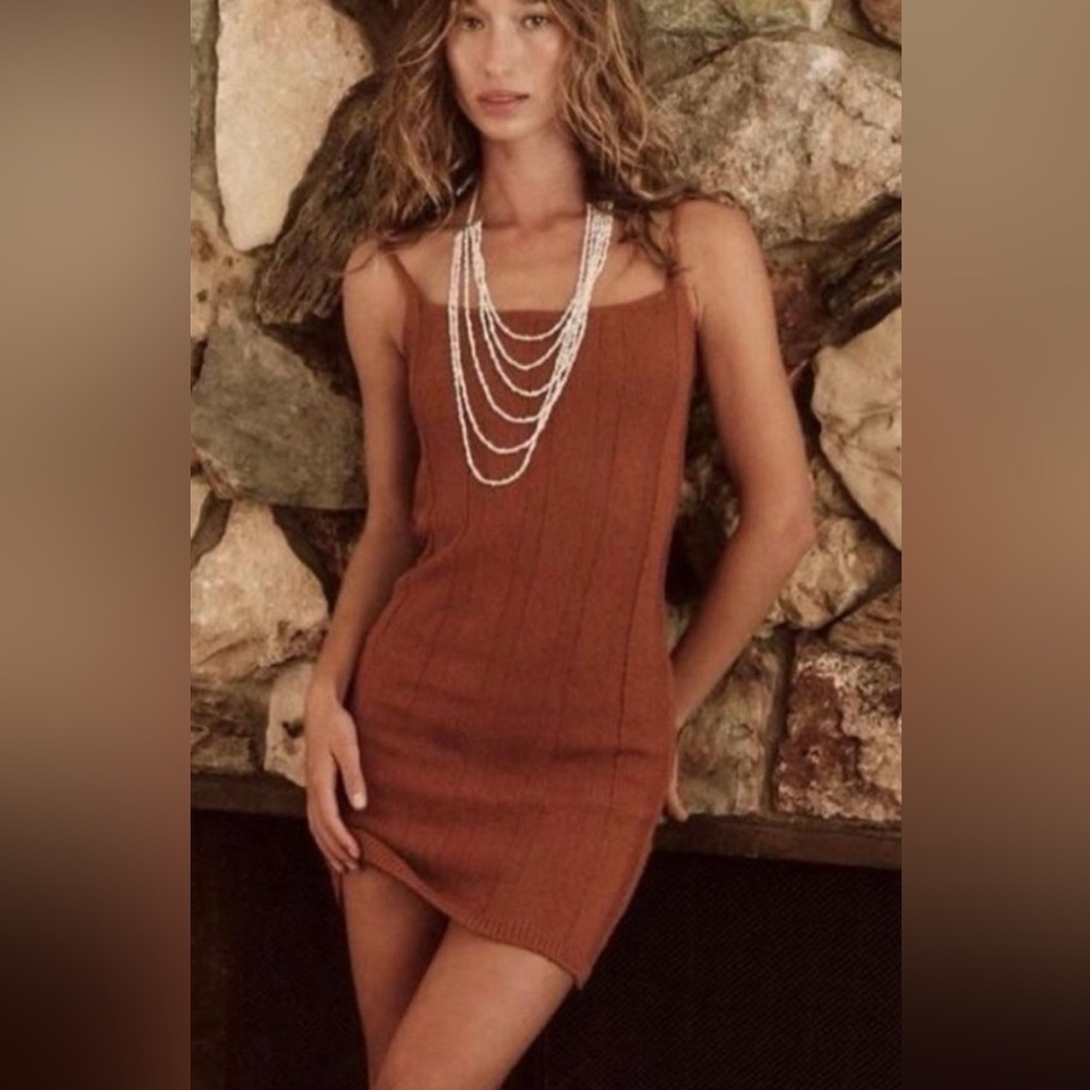 NWT Free People Beach Stellar Sweater Mini Dress